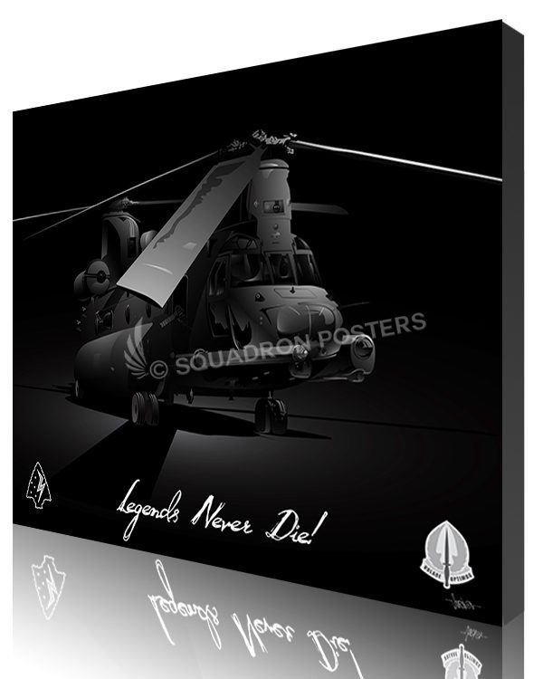 Jet Black MH-47G 160th SOAR Max Shirkov SP01556-featured-canvas-lithograph