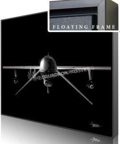 MQ-1 Predator Jet Black Lithograph art