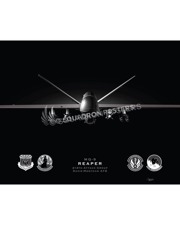 Jet Black MQ-9 214th ATKG modifyMS SP01558-FEAT-jet-black-aircraft-lithograph