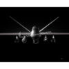 MQ-9 Reaper with Fuel Tank Jet Black Lithograph