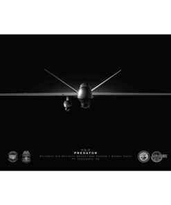 Jet Black MQ-9 Predator NASOC-SV Lithograph Modified
