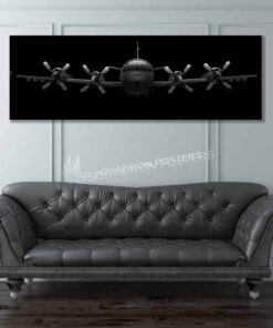 P-3 Orion Jet Black Super Wide Canvas Print