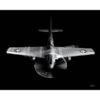 P-51 Mustang (Front) Jet Black Lithograph