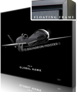 Jet Black RQ-4 GENERIC SP01302-featured-canvas-framed-aircraft-lithograph-art