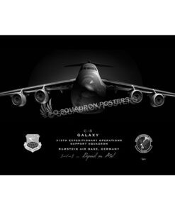 C-5 313th EOSS Jet Black Lithograph