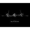 SR-71 Blackbird Jet Black Lithograph
