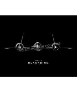 SR-71 Blackbird Jet Black Lithograph