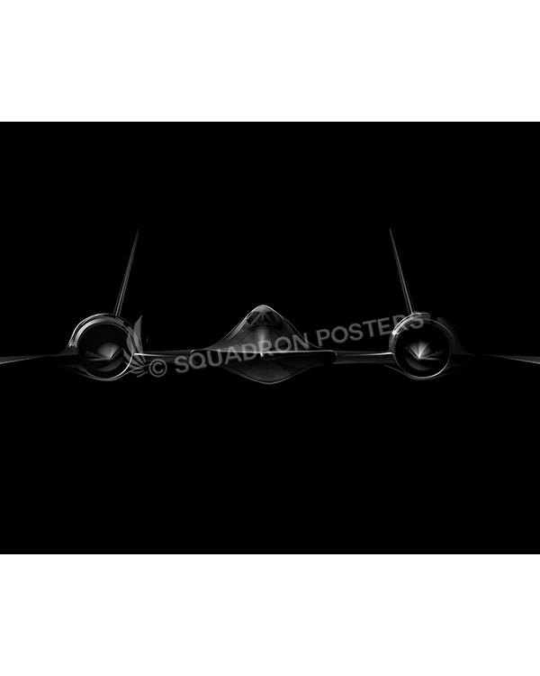 SR-71 Jet Black Lithograph Jet Black SR-71 Blackbird SP01347-FEAT-jet-black-aircraft-lithograph-art