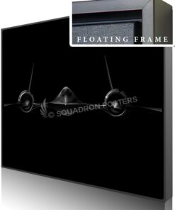 Jet Black SR-71 Blackbird SP01347-featured-canvas-framed-aircraft-lithograph-art