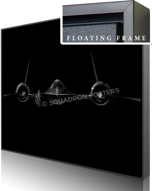 Jet Black SR-71 Blackbird SP01347-featured-canvas-framed-aircraft-lithograph-art