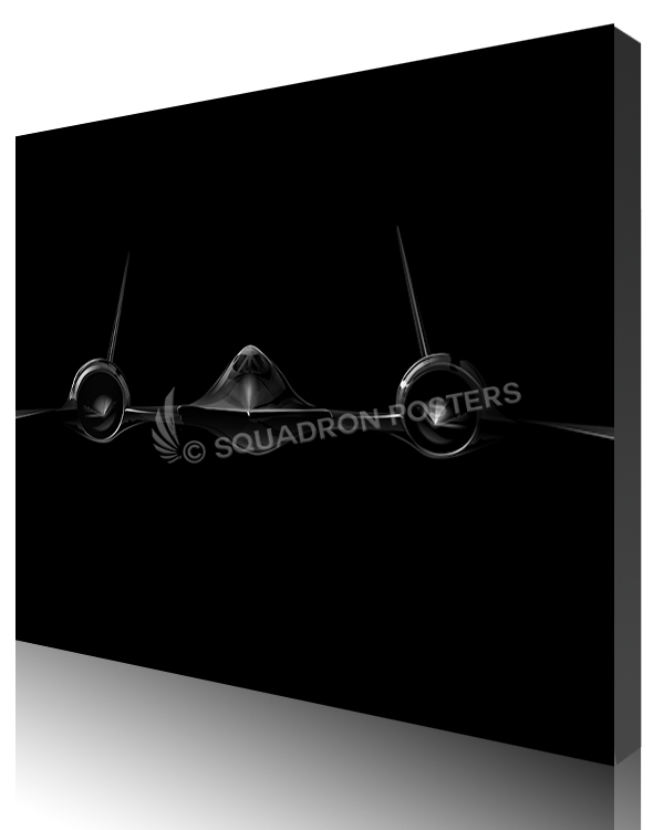 Jet Black SR-71 Blackbird SP01347-featured-canvas-lithograph-art