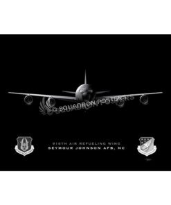 Seymour Johnson AFB KC-135 916 ARW Jet Black Lithograph