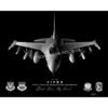 Jet Black Shaw AFB F-16 77 FGS Lithograph