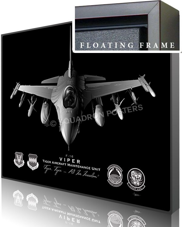 Jet Black Shaw AFB F16c 79th FS 20 AMXS SP01446-featured-canvas-framed-aircraft-lithograph-art