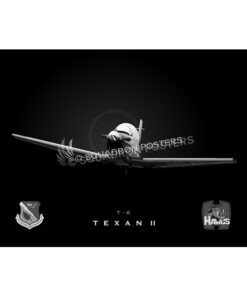 Jet Black T-6 Hawgs Flight 84 FTS 47 FTW SP00776-FEAT-jet-black-aircraft-lithograph