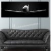 T-6 Texan II Jet Black Super Wide Canvas Print (with USAF markings)