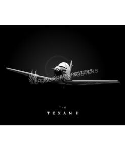 Jet Black T-6 texan II SP00775-FEAT-jet-black-aircraft-lithograph