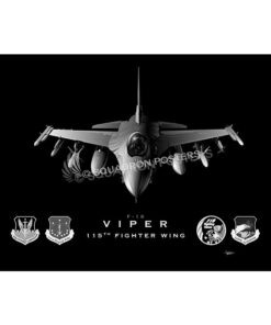 Truax Field 115th FW Jet Black Lithograph