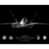 F-22, 95th FS Jet Black Lithograph F-22, 95th FS Jet Black Lithograph