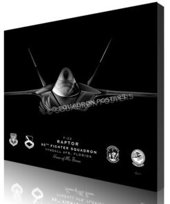 Jet Black Tyndall AFB F-22 95th FS SP01395-featured-canvas-lithograph-art
