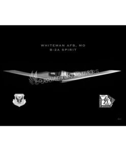 Jet Black Whiteman AFB B-2 131st MXG 20X16 FINAL ModifySW SP01596MFEAT-jet-black-aircraft-lithograph-poster-art-by-Squadron-Posters