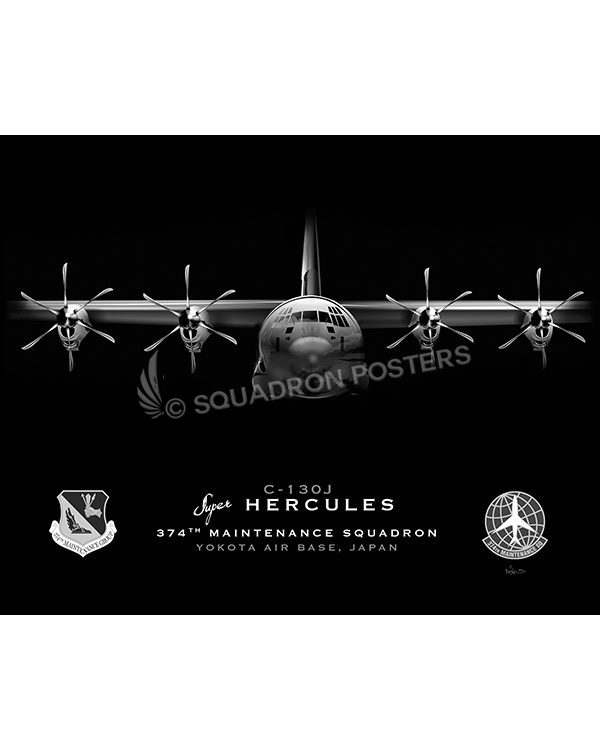 Poster Many Sizes; U.S 374Th Airlift Wing Air Force C-130 Hercules 