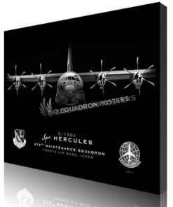 Jet Black Yokota AB C-130J 374th AMXS SP01525-featured-canvas-lithograph
