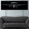 E-2 Jet Black Super Wide Canvas Print