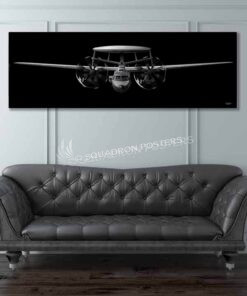 E-2 Jet Black Super Wide Canvas Print