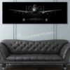 A-10, 355th OSS Jet Black Super Wide Canvas Print jet_black_a-10_355th_oss_60x20_sp01145-military-air-force-aviation-artwork-poster-jet-black-litho