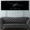 Jet Black AC-208B 538th AEAS Super Wide Canvas Print