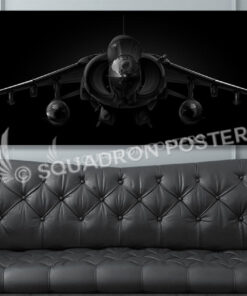 AV-8B Jet Black Super Wide Canvas Print Jet_Black_AV-8B_Harrier_60x20_SP01414-social-tab-on-woocommerce-jet-black-artwork-airplane