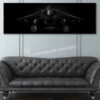 AV-8B VMAT-203 Jet Black Super Wide Canvas Print AV-8B VMAT-203 Jet Black Super Wide Canvas Print