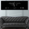 54th TRS Jet Black Super Wide Canvas Print