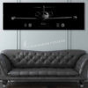 C-21 457 AS Jet Black Super Wide Canvas Print V2