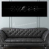 B-29 Superfortress Jet Black Super Wide Canvas Print