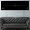 9th Recon Wing U-2 Jet Black Super Wide Canvas Print [No Text Version]