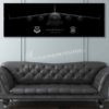 C-17 6th AS Jet Black Super Wide Canvas Print