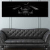 CH-53E Hustlers 02 Jet Black Super Wide Canvas Print