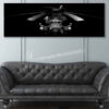 CH-53E Jet Black Super Wide Canvas Print CH-53E Jet Black Super Wide Canvas Print