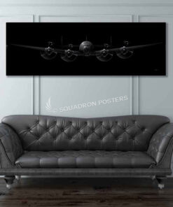 Jet Black Constellation Super Wide Canvas vintage style military aviation art by - Squadron Posters!