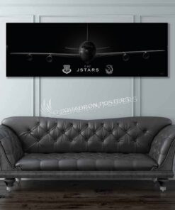 Jet_Black_E-8C_JSTARS_12_ACCS_60x20_Max_Shirkov_SP01546military-air-force-aviation-artwork-poster-jet-black-litho