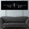 EA-18G Jet Black Super Wide Canvas Print EA-18G Jet Black Super Wide Canvas Print