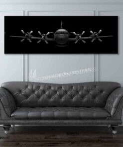EP-3 Aries II Jet Black Super Wide Canvas Print