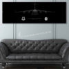 517th AS C-17 Jet Black Super Wide Canvas Print