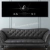 F-22 43d AMU Jet Black Super Wide Canvas Print