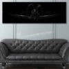 F4-U Corsair Jet Black Super Wide Canvas Print F4-U Corsair Jet Black Super Wide Canvas Print