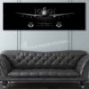 A-10 188th Wing Jet Black Super Wide Canvas Print