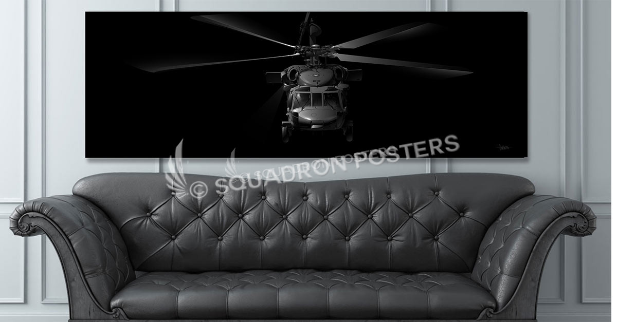 H-60 Jet Black Super Wide Canvas Print Jet_Black_H-60_60x20_SP01238-social-tab-on-woocommerce-jet-black-artwork