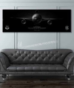 KC-10 76 ARS Jet Black Super Wide Canvas Print